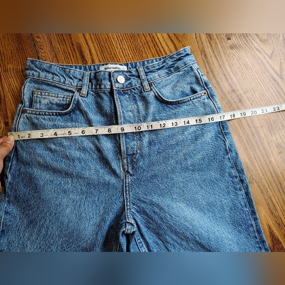Reformation Cynthia High Rise Straight Women's Jeans Button Fly Medium Wash 27. - Picture 8 of 16